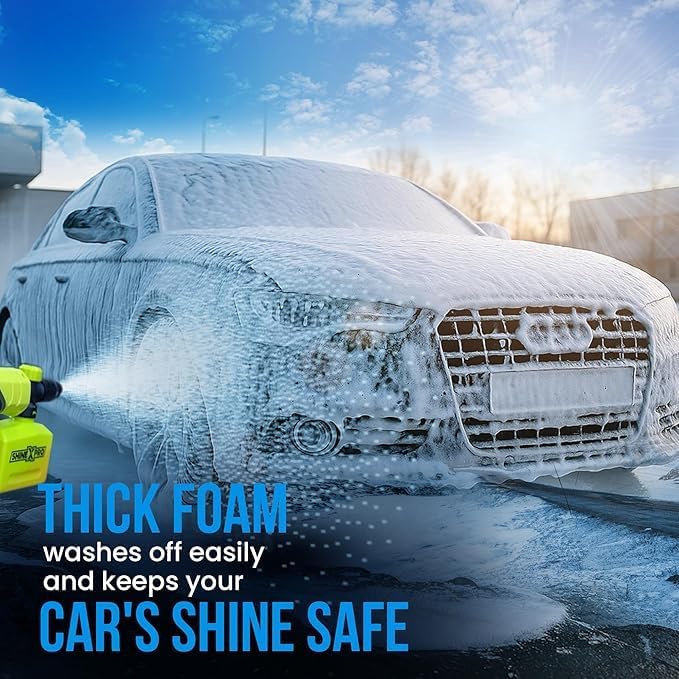 Bubble Wash Snow Foam Car Shampoo, pH Neutral, for Foam Cannon or Bucket Wash, Safe for Wax, Sealant and Ceramic Coated Cars
