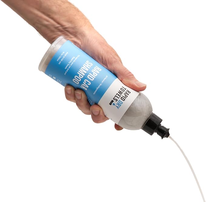 Rapid Dry Towels Rapid Car Shampoo | 500ml | pH Neutral Biodegradable Car Wash Soap | High Foaming Residue-Free Shampoo | Foam Cannon & Bucket Wash Car Detailing Shampoo for Wax & Ceramic Coatings