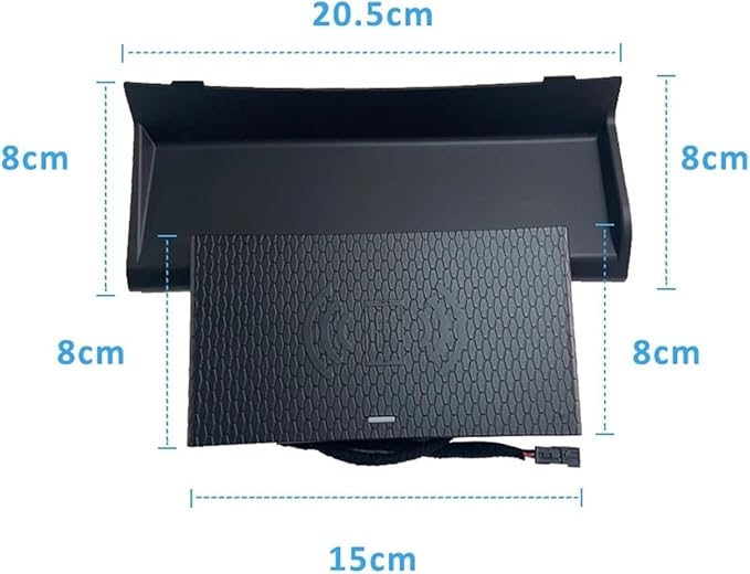 Phone Holder Wireless Charging Pad Fit for Jaguar F Pace XE XF X260 XFL Charger Fast Charge Adapter Mobile Holder Car Accessories Interior Practical(Color:with lighter-01)