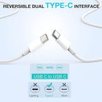 Long USB C Cable for iPhone 16 15 Charger,2Pack 20W USB C Charger Block i Phone 16 Pro Fast Charging 6FT C to C Cord Cable for iPhone 16/16 Pro/16 Plus/16 ProMax/15/15 Plus/15 ProMax/15 Pro/iPadPro