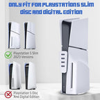 TNP 4 Port USB Hub for PS5 Slim Edition - High-Speed USB 2.0 Port Extender Adapter Accessories Expansion Hub Connector Expander for PlayStation 5 Slim ONLY, White