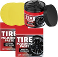 Car Tire Shine with Sponge, Wheel Shine Tire Polishing Paste for Cars Trucks Motorcycles RVs & Mor (2PCS)