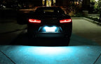 iJDMTOY Ice Blue Full LED License Plate Light Kit Compatible With Chevrolet 2014-24 Camaro, 2013-15 Malibu, 2011-15 Volt, 2016-up Cruze, 18-SMD Aqua LED & Can-bus Error Free