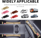 Stacool 2PCS New Car Seat Gap Filler with 2 Storage Areas,Stylish Car Seat Gap Storage for Stabilizing Phone,Keys Wallet,Universal Car Seat Gap Filler Organizer (Carbon Beige)