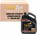 Tri-Ex2 75W90 Full Synthetic Gear Oil with Ceramic Coating - API GL-5 & MT-1 - for Differentials, Manual Transmissions & Hypoid Gears - Case of 4 Gallons (4 Gallon Case, 75W-90)