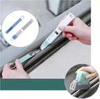 Magic Window Track Cleaning Tools Set, Window Sill Track Cleaner Tools, Clean Scraper, 3Pcs Cleaning Brush and 6Pcs Replacement Cloth, 2Pcs Clean Brush