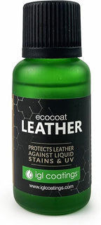 IGL Ecocoat Leather, Protector Against Liquid Stains and UV (30ml) - Natural Leather & Artificial Safe