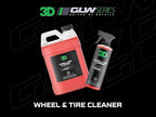 3D Wheel & Tire Cleaner - 1 Gallon Deep Cleaning All-in-One Formula | Removes Brake Dust, Grime, Tire Browning | Safe on All Wheels | DIY Car Detailing