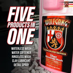 WOLFGANG CONCOURS SERIES Uber Rinseless Wash | Versatile Concentrate for Scratch-Free Cleaning | Efficient Wash for Vehicles | 128 oz | WG-3702