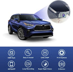 Fitcamx 4K Dash Cam Suitable for Toyota Highlander 2020-2026 & Highlander Hybrid (Gen4/UX70), OEM Factory Look, UHD 2160P Video, Built-in WiFi & APP, Loop Recording, G-Sensor, Plug & Play, 64GB Card