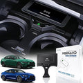 Wireless Car Charger for BMW 3 Series G20 2019-2024, for BMW 4 Series G22 2020-2024, for BMW 2 Series 2022-2024, OEM Custom Fit with 27W USB-A & Type-C Wireless Fast Phone Charging Pad
