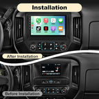 8Core 64GB ROM Car Radio for Chevy Silverado GMC Sierra 2014-2018, Android 13 10.1" Stereo with Wireless CarPlay Android Auto BT GPS SWC Backup Camera 4GB RAM + 64GB ROM