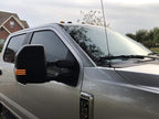 iJDMTOY Semi-Clear Lens Dynamic Sequential Blink Triple-Row Full LED Side Mirror Turn Signal Light Assembly Kit Compatible with 2017-2022 Ford F-250 F-350 Towing Mirror