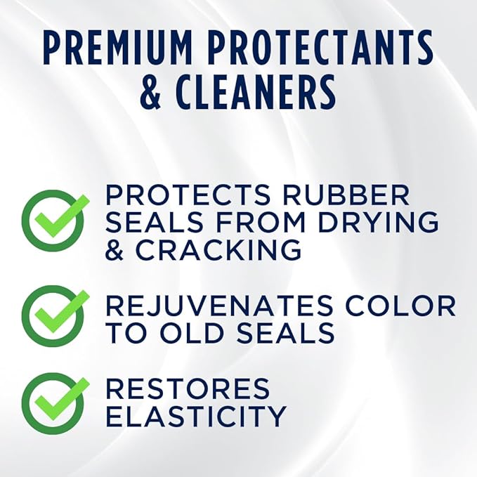 303 Products Rubber Seal Protectant – Protects & Conditions Seals on Doors, Windows, Hoods, Trunks Rejuvenates Color & Flexibility of Old & Dry Seals Weatherproofing & UV Protection, 3.4 fl.oz