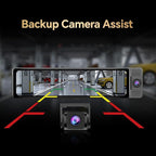 12" Rear View Mirror Camera, 3 Channel 4K Mirror Dash Cam Front, Inside and Rea1080P Camera, Smart Full Touch Screen Backup Camera for car, Dash Cam with WDR Camera,Night Vision,Free 64GB Card & GPS