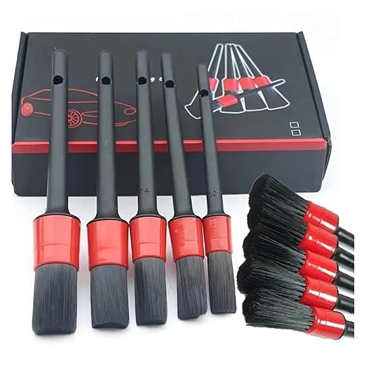 Carbon Brush Detailing Brush Set Car Brushes Car Detailing Brush for Car Cleaning Detailing Brush Dashboard Air Outlet Wheel Brushes(Box Set)