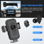 Car Phone Holder Fit for Toyota Corolla 2019-2025/Corolla Cross 2022-2025 Accessories, Cell Phone Mount with Dash Organizer 8-Inch Screen Fixed Clip Hands-Free 360° Rotation