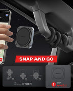 APPS2Car Magnetic Car Truck Pickup Grab Handle Phone Mount Holder Compatible with MagSafe iPhone 12-17 Fits A Pillar/Center Console Handle Bars for F150 Expedition Ram 1500 Jeep Wrangler JL Silverado
