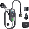 EVDANCE Level 2 EV Charger 24Amp 240V - NEMA 14-30P Charging Station, 25FT Cable for Home/Garage, J1772 Electric Vehicles & Adjustable Current (10-24A) (for J1772(Non-Tesla Evs), NEMA 14-30 Plug)