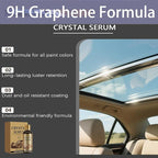 2026 New Crystal Serum – Advanced Graphene Ceramic Coating for Cars | 9H Graphene, Ultimate Quick Effect Car Coating Spray for Shine & Protection, Nano Coat Restore for Paint, Glass & Wheel (3PCS)