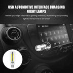 USB LED Car Interior Atmosphere Light, Auto Interior Lights, Plug-in USB Automotive Light, Universal Portable Auto Ambient Lighting Kit Car Accessories for Cars, Bedroom, Hallway (White)