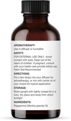 Majestic Pure Essential Oil with Glass Dropper - 100% Pure and Natural - Essential Oils for Diffuser, Aromatherapy, Soap and Candle Making, Peppermint Essential Oil, Peppermint Oil, 1 Fl Oz