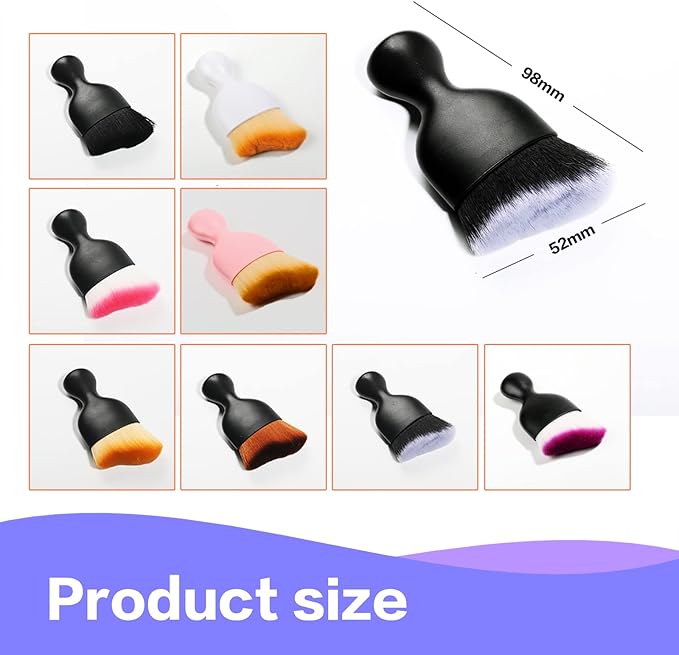 AOCISKA Car Interior Detailing Brush,Soft Bristle Cleaning Brush Car Detailing Brush Dusting Brush,Car Interior Cleaning Tool,Auto Detail Brush Car Dash Duster Brush (Black&White)