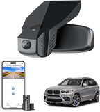 Mangoal Front 4K & Rear 1080p Dash Cam for BMW X5 Gen3 F85 F15 2014 2015 2016 2017 2018(Model B), X5M sDrive35i xDrive35i xDrive35d xDrive50i, OEM Style, 2160P UHD Video, WiFi & APP, 128GB Card