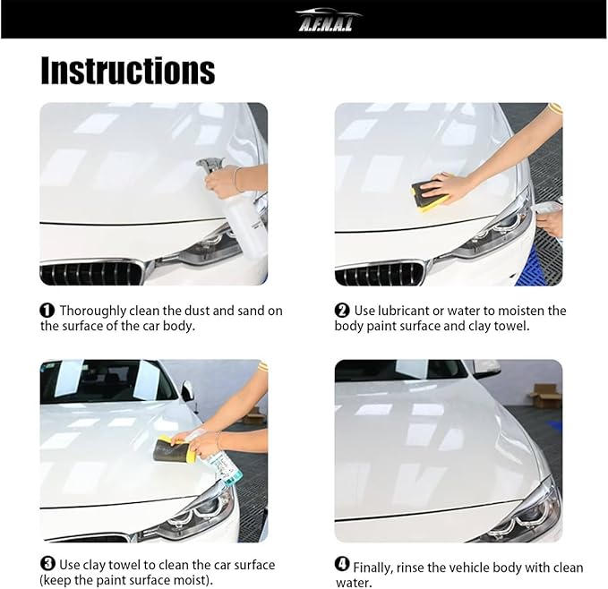 Clay Towel 3.0 for Cars, Clay Bar Towel Scratch-Free Autocare Detailing Polishing, Removing Tar Paint Tree-sap Guano Contaminants, Fine Grade, 12" x 12", Red, Mesh Hollow, Thick Ver.