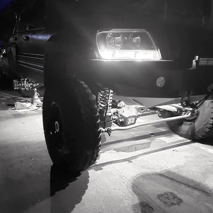 SUNPIE White Rock Lights, 12 Pods LED Rock Lights Underglow kit IP67 Waterproof Light kit for Trucks Car Jeep ATV UTV SUV Pickup Off Road RZR Under Body Glow Light Trail Lighting