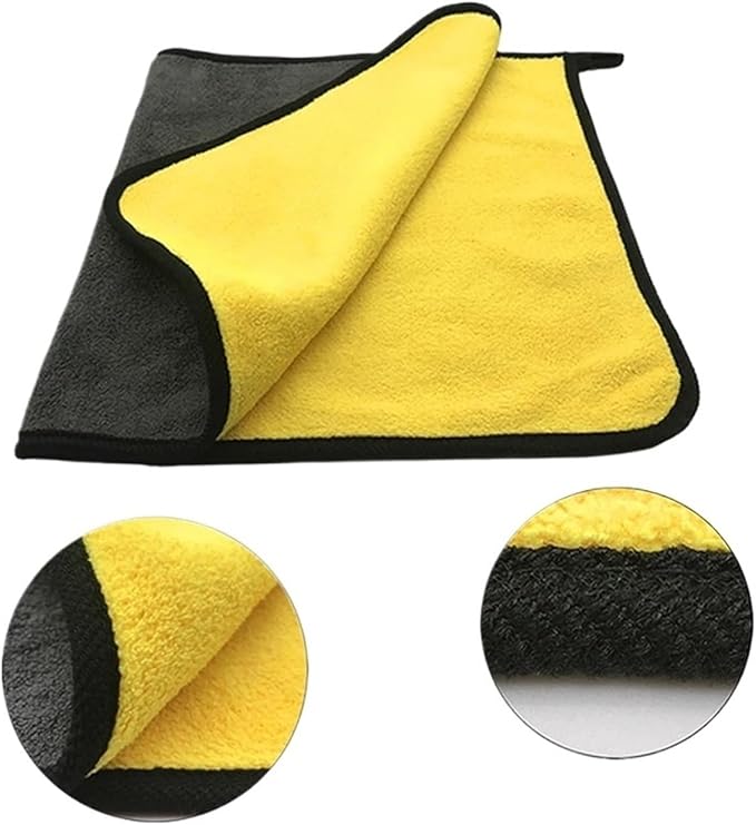 10Pcs Extra Soft Microfiber Car Wash Towels - 30x30cm Drying Cloth for Car Care & Detailing