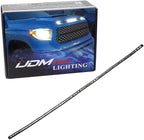 iJDMTOY 5-Bar/Section Xenon White 15-LED Hood Bulge Behind Grille Light Kit Compatible with 2014-2021 Tundra