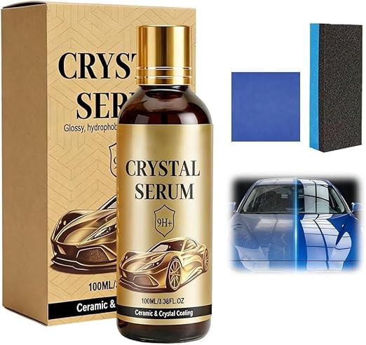 Graphene Ceramic Car Coating Kit, 9H Hardness Auto Coating Spray for Paint Glass Wheels, High Gloss Hydrophobic Protection, Scratch Resistant Shine