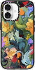 CASETiFY Impact iPhone 17 Case [Slim/Compatible with Magsafe / 8.2 ft. 4X Military Grade Drop Protection] - in The Tulips - Clear Black