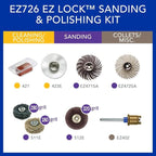 Dremel EZ726-01 EZ Lock™ Sanding & Polishing Rotary Accessory Micro Kit, 8 Piece Set