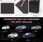 Car Seat Gap Filler with Cup Holder Expander, Automotive Front Seat Storage with Cup Holder, Console Seat Gap Filler Storage Box for Mug Bottle Keys, Car Accessories (Passenger Side)