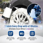 Nanoskin NON ACID Professional Wheel & Tire Cleaner 55 Gallons – Works with Wheel Brush & Tire Brush | Car Wash Wheel Cleaning Spray for Car Detailing | Removes Brake Dust, Oil, Dirt, Light Corrosion