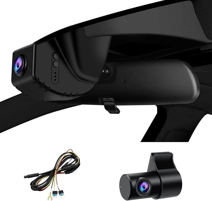 Front 4K + Rear 1080P Dash Cam fit for Honda Civic 2022 2023 2024 2025 2026 Si Type R Hatchback XL Sport SE EX_L Touring 1.5 2.0T (Black), OEM Look, Easy to Install, Parking Monitor, 128GB
