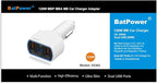 BatPower CCA2 120W Laptop Car Charger - Magnetic Design, DC 12V-24V - Compatible with MacBook Pro/Air (M1/M2) & Other Devices