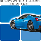 Car Gods Iris Custom Color Mid Blue 3-in-1 Polish Wax Color Restorer & Scratch Remover, 16 Colors Available, 17 Fl Oz