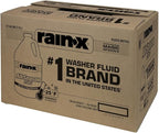 Rain-X All Season -25°F 2-in-1 De-Icer & Bug Remover Windshield Washer Fluid - 1 Gallon (Pack of 6)