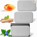 Car Air Freshener, Stone Air Freshener, Automotive Odor Eliminator for Visor Clip- Car Fresheners Long Lasting - Variety 3 Pack - CLIP INCLUDED (Amber-Teak-Grove)