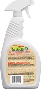 Earthworm Carpet & Upholstery Cleaner Spot & Stain Remover - Natural Enzymes, Safer for Family, Environmentally Responsible - 22 oz (Pack of Six (6))