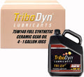 Tri-Ex2 75W-140 Synthetic Gear Oil - API GL-5/MT-1 - Patented Ceramic Technology - Case of 4 Gallons (4 Gallon Case, 75W-140)