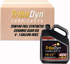 Tri-Ex2 75W-140 Synthetic Gear Oil - API GL-5/MT-1 - Patented Ceramic Technology - Case of 4 Gallons (4 Gallon Case, 75W-140)
