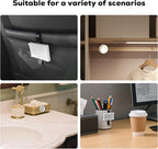 Car Air Freshener Small Plaster Diffuser New Smell Set Clean Ingredients Car Odor Eliminator Long Lasting Scent Auto Accessories with Metal Clip (Square, 2 PCS)