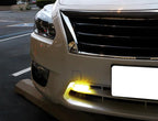 iJDMTOY 3000K Yellow 3-Chipset High Power LED Daytime Running Light Kit Compatible with Behind The Grille or Lower Bumper Insert Area