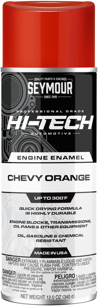 Seymour EN-48 Hi-Tech Engine Spray Paint, Chevy Orange 12 Ounce (Pack of 1)