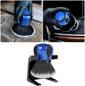 AUCELI Car Detailing Brush, Ultra Soft Auto Interior Dusting Brush with Storage Rack, Car XL Synthetic Brush Cleaning Tool, Universal Covers Large Area Inside or Outside Vehicles(Blue/Style A)