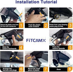 Fitcamx 2K Dual Dash Cam for 2021-2025 Hyundai Elantra SE SEL Limited N Line Blue Manual (AA000), OEM Style, Front 1440P+Rear 1080P Video, WiFi & APP, Loop Recording, G-Sensor, Easy to Use, 64GB Card